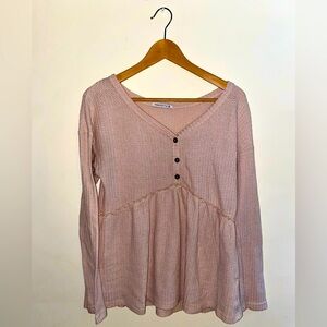Pink long sleeve top